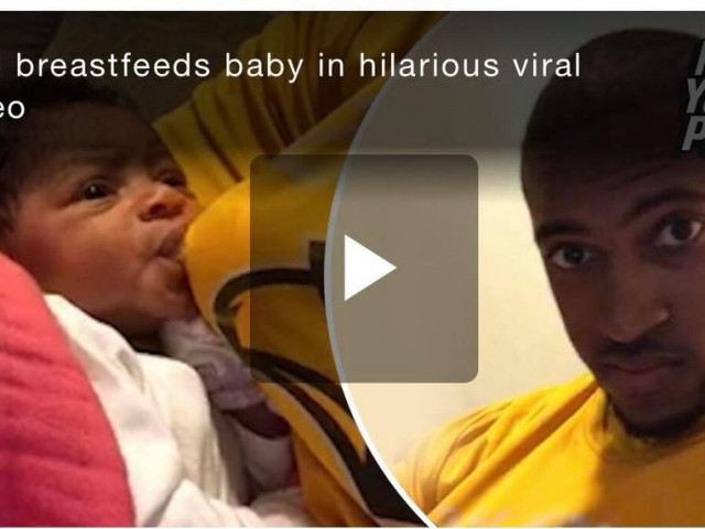 Phi thường - kỳ quặc - Ông bố Mỹ cho con 'bú ti' gây sốt mạng