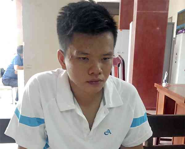 Hiền tại cơ quan công an.&nbsp;