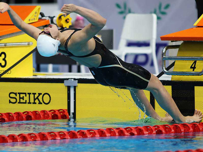 Ánh Viên vẫn là VĐV chủ lực nhắm đến tám HCV ở tám cự ly. Ảnh: HUY PHẠM