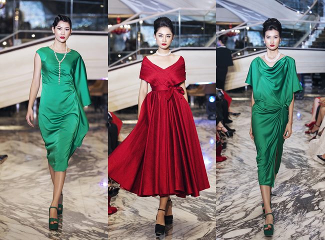 Các thiết kế ở phần 1 được&nbsp;lấy cảm hứng từ gia đoạn 1960 đến 1980.&nbsp;Váy hạ eo, váy midi tùng xoè được khai thác trên các chất liệu đa dạng phong phú như organza, gấm, đũi…&nbsp;Sắc đỏ là gam màu chủ đạo được đưa vào&nbsp;bộ sưu tập lần này qua các thiết kế, áo cape kết hợp chân váy ôm midi, đầm bodycon, đầm lệnh vai.