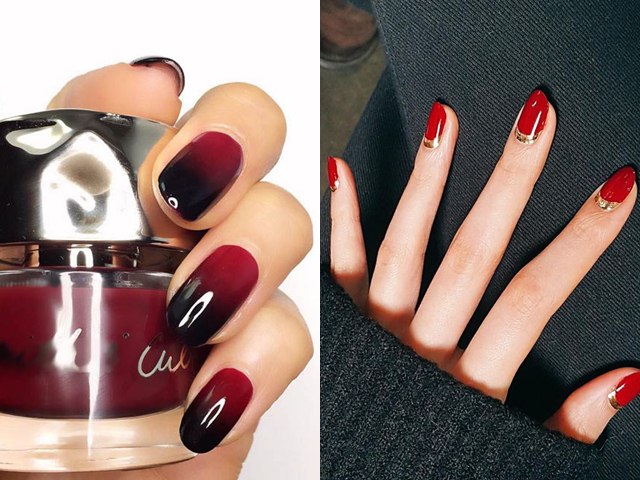 Làm đẹp - 11 mẫu nail đỏ xinh xuất sắc cho các nàng thêm cuốn hút mùa lễ tết