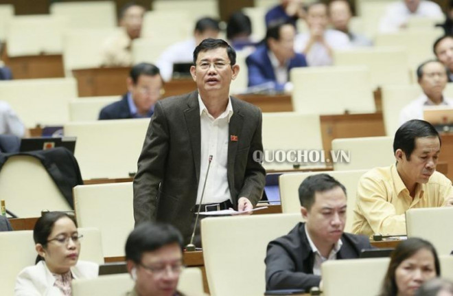 ĐB Nguyễn Ngọc Phương phát biểu tại Quốc hội.