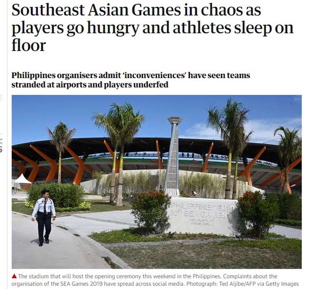 The Guardian (Anh) đưa tin về SEA Games
