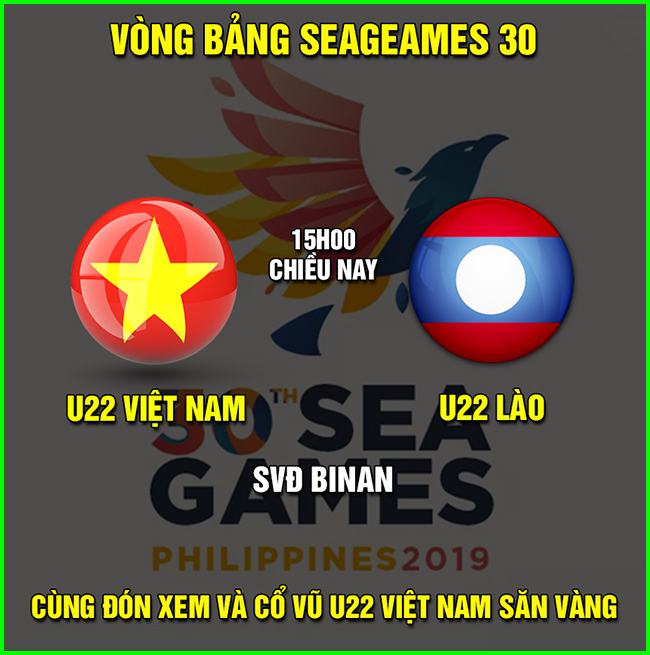 Chuẩn bị tinh thần cổ vũ U22 Việt Nam đấu U22 Lào thôi nào các chiến hữu.