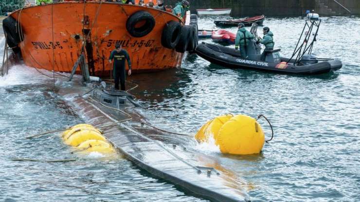 Discovered and captured the first submarine carrying drugs across the Atlantic - 1