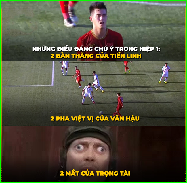 Tình huống đáng chú ý nhất trong trận đấu giữa U22 Việt Nam và U22 Lào.