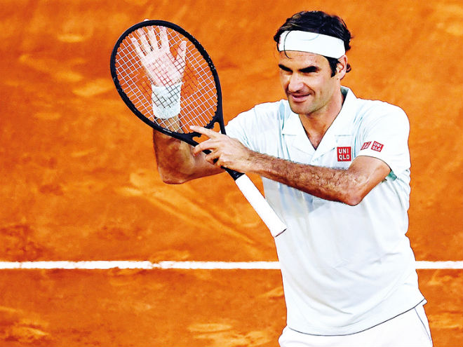 Roland Garros là giải đấu trên sân đất nện duy nhất Federer tham dự trong mùa 2020