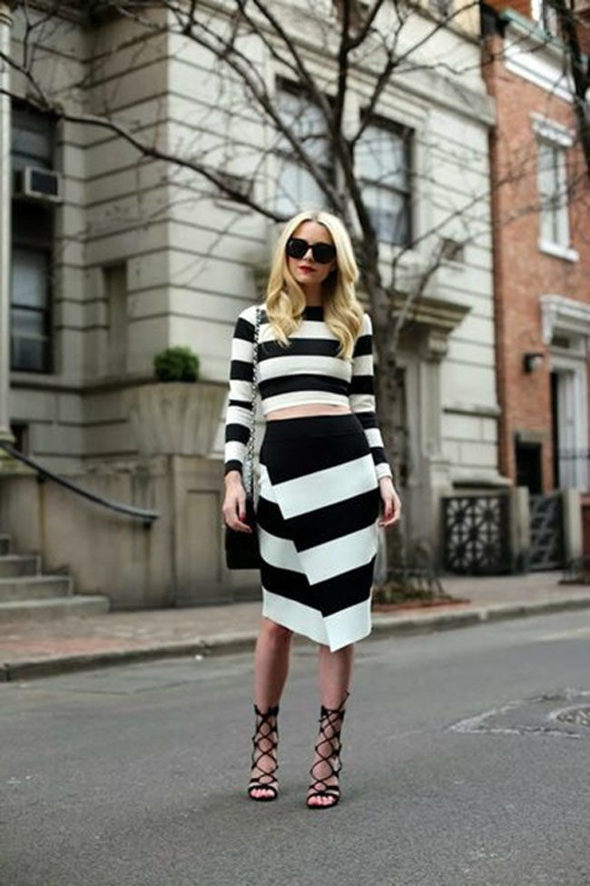 Đủ kiểu diện trang phục kẻ sọc ấn tượng, sành điệu cho mùa lạnh - 8