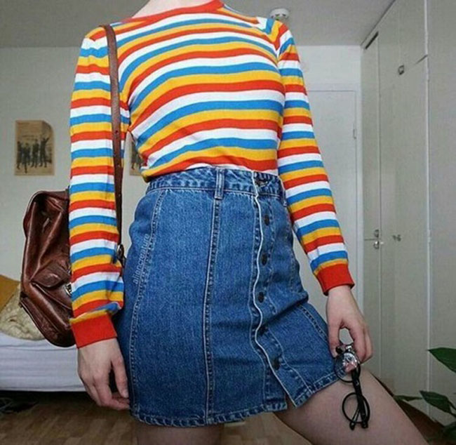 Đủ kiểu diện trang phục kẻ sọc ấn tượng, sành điệu cho mùa lạnh - 13