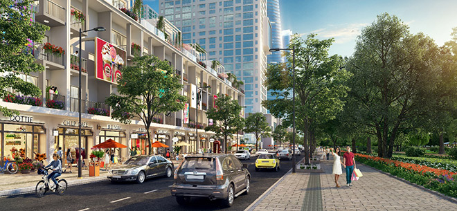 Shophouse tại The Manor Central Park đang thu hút sự quan tâm của nhiều nhà đầu tư