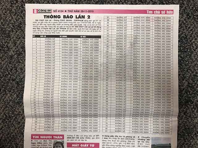 Tin tức trong ngày - Công an TP.HCM nói về thông báo lạ tìm chủ xe máy gây xôn xao