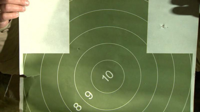 Kết quả bia bài bắn. Ảnh: RUPTLY