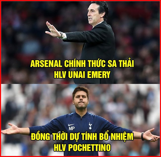 Và dự tính người thay thế Emery sẽ là Pochettino.