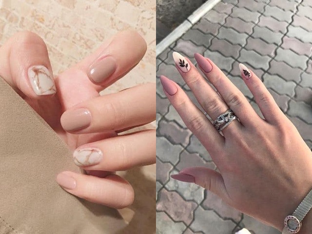 Làm đẹp - 10 mẫu nail màu nude cực sang chảnh giúp nàng đẹp ‘ăn đứt chúng bạn’