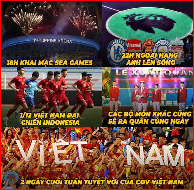 Hai ngày cuối tuần khá bận rộn với cổ động viên Việt Nam.