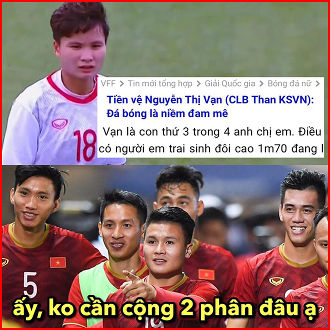 Không biết Quang Hải có chị sinh đôi không nữa?