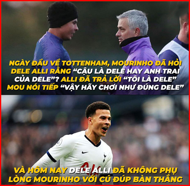 Dele Alli liên tiếp tỏa sáng từ khi Mourinho đến Tottenham.