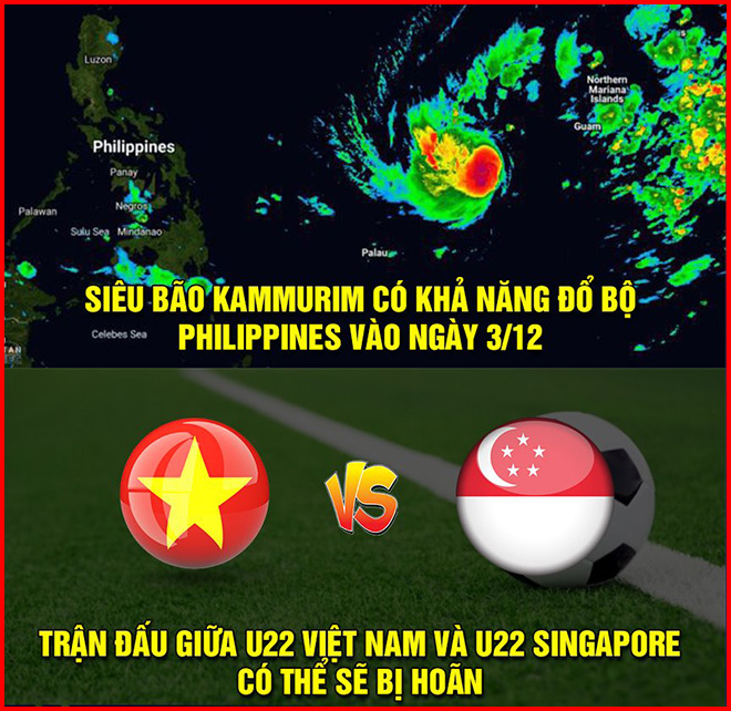 Siêu bão đang ập đến SEA Games 30 tại Philippines.