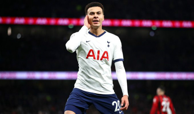 Dele Alli tỏa sáng với cú đúp vào lưới Bournemouth giúp Tottenham toàn thắng 3 trận trên mọi đấu trường dưới thời tân HLV Jose Mourinho