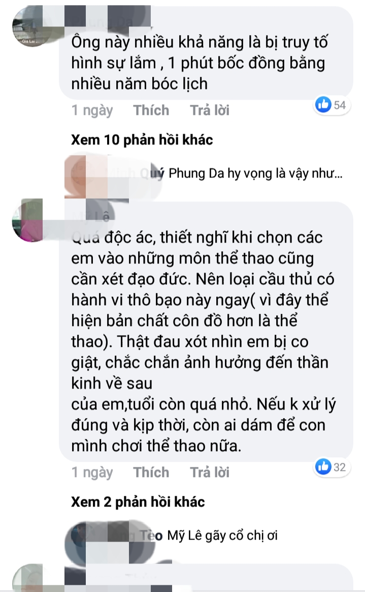 Một số bình luận gay gắt trên Facebook