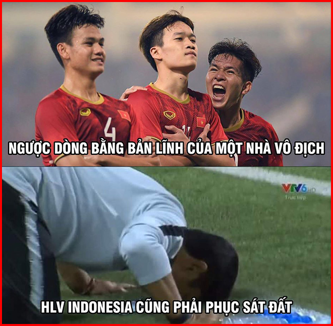 U22 Việt Nam ngược dòng ngoạn mục khiến U22 Indonesia "phục sát đất".