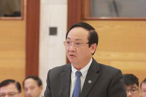 Phó Chủ tịch UBND TP Hà Nội Nguyễn Thế Hùng tại phiên họp báo Chính phủ 