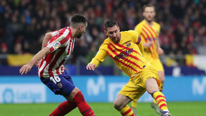 Messi có trận đấu đáng nhớ cùng Barcelona làm khách trên sân của Atletico Madrid