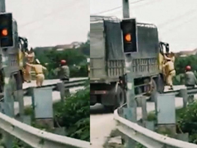 Tin tức trong ngày - Vụ CSGT bám cửa chiếc xe tải bỏ chạy: Tài xế khai gì?