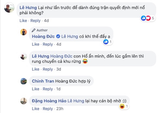 SEA Games 30: U22 Việt Nam "bùng nổ", Hoàng Đức "cứ bình tĩnh đi nào" trên FB - 5