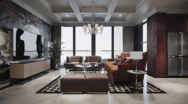 Hình phối cảnh dự án với thiết kế siêu sang mang đậm dấu ấn gia chủ