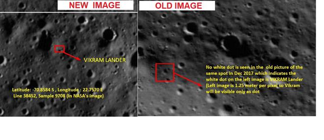Đã tìm thấy vết tích va chạm trên Mặt Trăng của tàu đổ bộ Ấn Độ - 2
