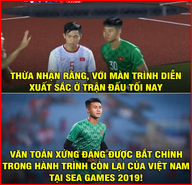 Văn Toản đang ngày càng chứng tỏ khả năng của bản thân với thầy Park.