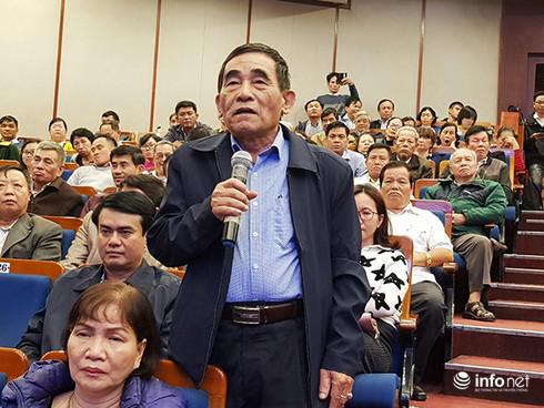Cử tri Nguyễn Quang Nga đặt câu hỏi về tuyến đường sắt Lào Cai - Hà Nội - Hải Phòng