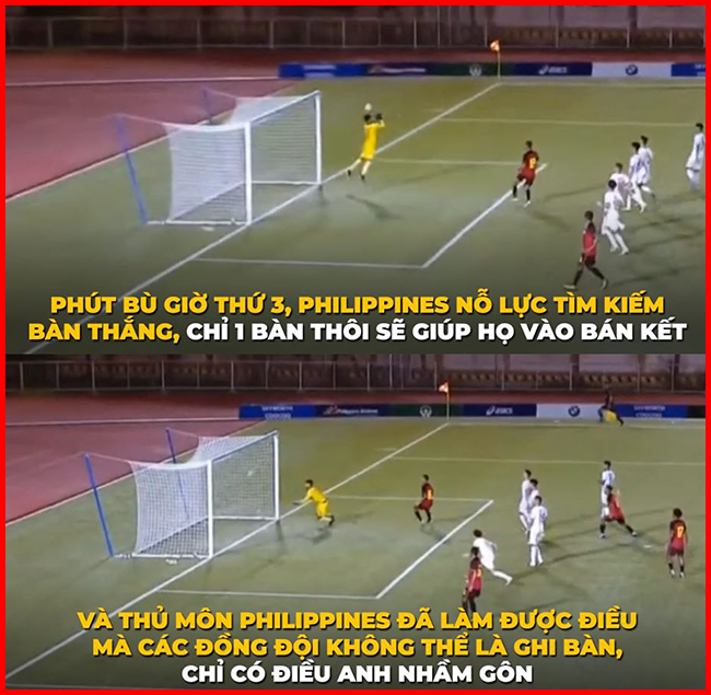 Khi thủ môn thấy tiền đạo đội nhà&nbsp;bất lực nên quyết định làm thay nhiệm vụ ghi bàn của họ.