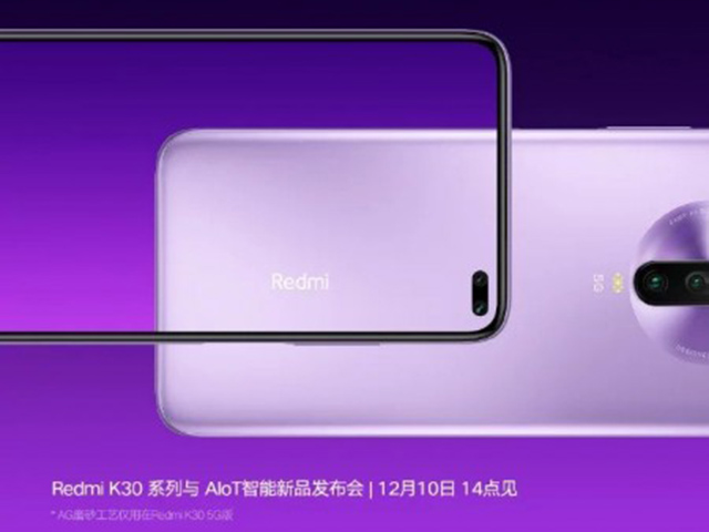 Redmi K30 xài chip tầm trung cực xịn vừa ra mắt của Qualcomm, màu siêu đẹp