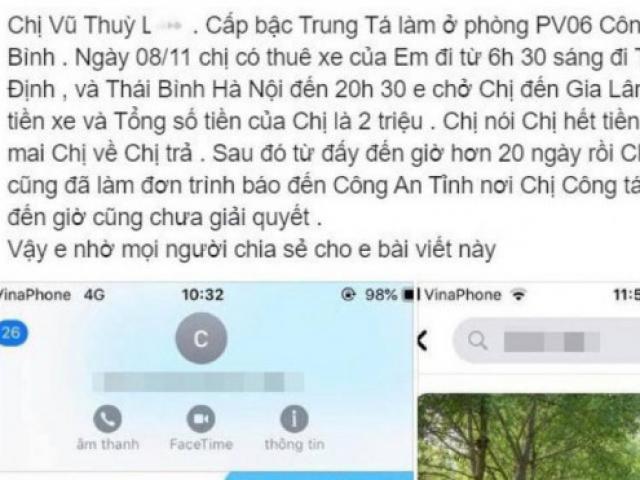 Tin tức trong ngày - Nóng 24h qua: Mẹ nữ trung tá bị tố "quỵt" tiền xe đứng ra trả tiền cho tài xế