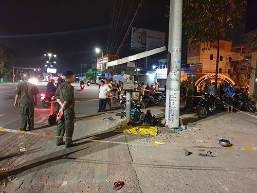 &nbsp;Hiện trường vụ tai nạn