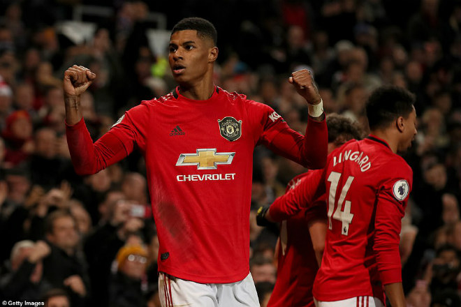 ... Tottenham vẫn chịu thất bại 1-2 trước MU bởi cú đúp của Marcus Rashford, trong đó có 1 bàn thắng trên chấm phạt đền