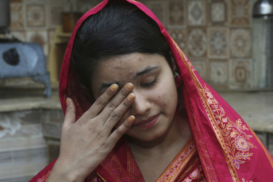 Mahek Liaqat, một trong những nạn nhân của đường dây lừa bán thiếu nữ Pakistan sang Trung Quốc (Ảnh: AP)