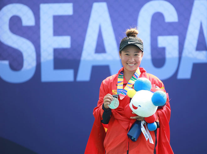 Savanna Ly Nguyễn góp công lớn vào thành tích chung của tennis Việt tại SEA Games