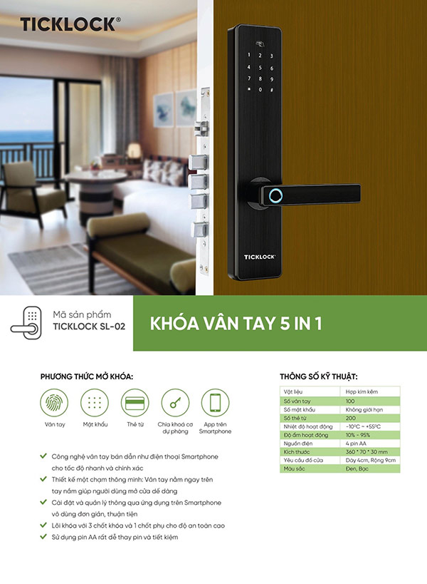 TICKLOCK – khóa cửa vân tay tích hợp app quản lý trên smartphone - 3
