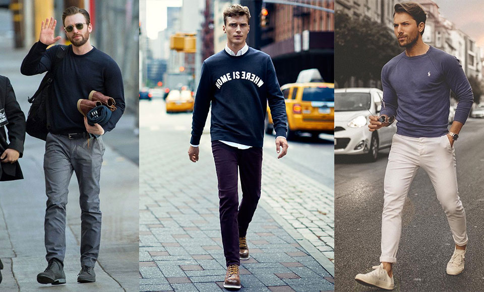 Phối đồ sành điệu với chiếc áo len chui đầu của nam giới - 3