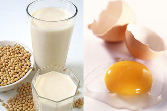 Trứng gà - sữa đậu nành nếu ăn cùng lúc sẽ khiến cơ thể khó hấp thu chất dinh dưỡng. Ảnh: Internet