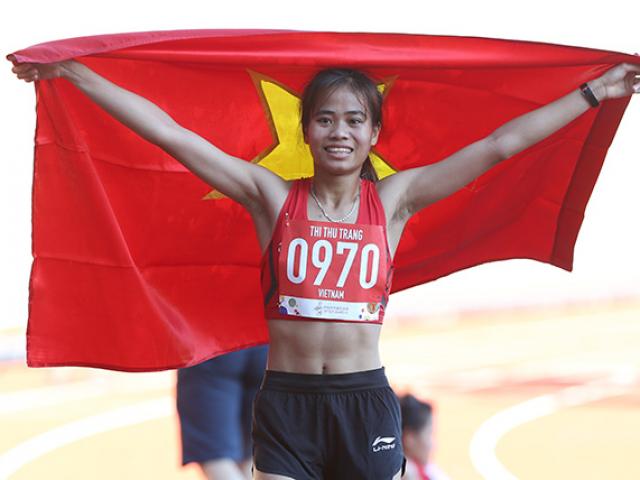 SEA Games 30 - Nữ VĐV điền kinh Việt Nam chạy xe ôm, giành vàng SEA Games