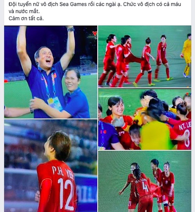 ĐT bóng đá nữ Việt Nam vô địch SEA Games 30, dân mạng xót xa "HCV kèm máu" - 3