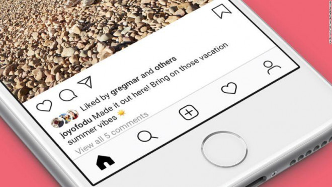 Instagram thử nghiệm bỏ bộ đếm like với một số người dùng. Ảnh: Internet