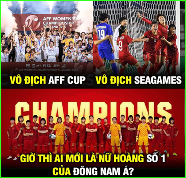 Đội tuyển nữ Việt Nam xứng đáng là "nữ hoàng" Đông Nam Á hiện tại.