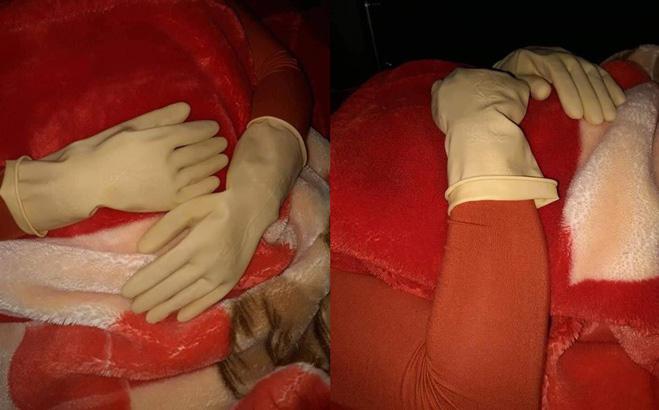 Đeo găng tay cao su đi ngủ, người phụ nữ khiến chồng con lo sợ không dám động vào vì một lý do - 1