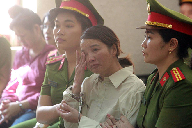 Bà Trần Thị Hiền tại phiên tòa xét xử sơ thẩm ngày 27/11.