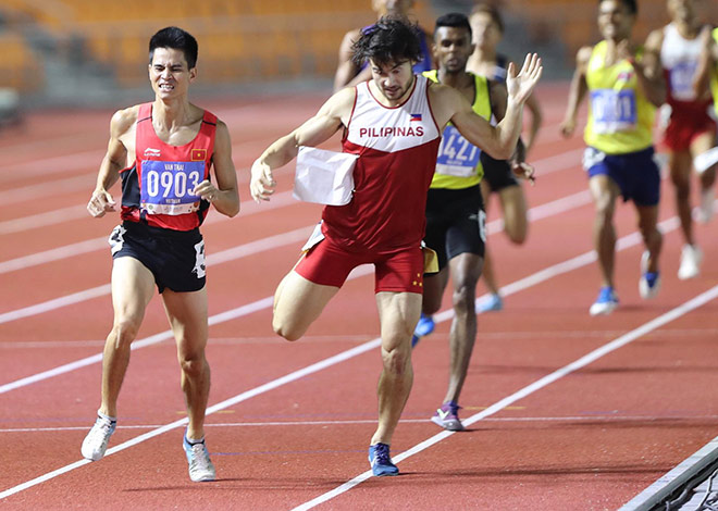 &nbsp;Kết quả, VĐV của Việt Nam vẫn là người về trước nhưng anh bị sự phản ứng, la ó dữ dội của đông đảo khán giả nước chủ nhà.